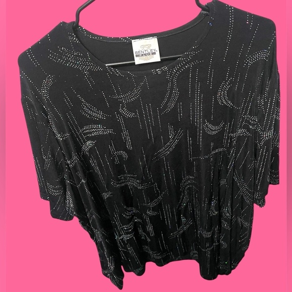 Bentley Black Beaded Top​ - Picture 1 of 4